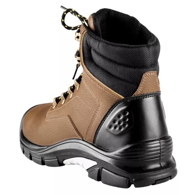 NEO TOOLS 82-170-40 S1P SRC zapatos de seguridad con puntera de acero, talla 40, negro/gris ante, suela de PU de doble densidad