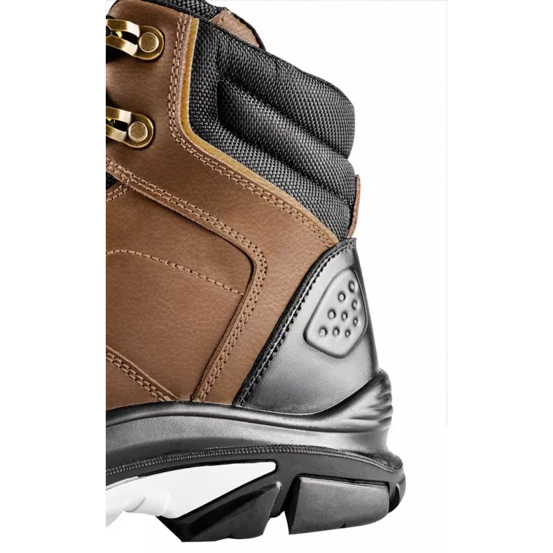 NEO TOOLS 82-170-40 S1P SRC zapatos de seguridad con puntera de acero, talla 40, negro/gris ante, suela de PU de doble densidad