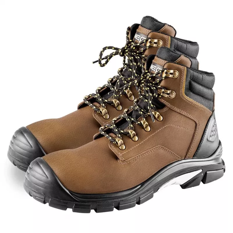 NEO TOOLS 82-170-45 S1P SRC zapatos de seguridad, puntera de acero, protección antiperforación, talla 45, negro/gris