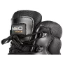 NEO Tools 82-175-47 Calzado de seguridad S1P SRC, corte bajo, con puntera de acero y protección antiperforación, serraje, suela de PU de doble densidad, gris/negro, talla 47