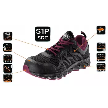 NEO Tools 82-530-40 zapatos de seguridad S3 SRC con puntera de acero, talla 40