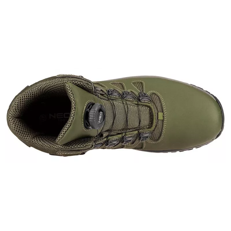NEO TOOLS 82-751-40 S1P SRC Zapatos de seguridad con puntera de acero y protección antiperforación, serraje, negro/gris, talla 40
