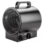 NEO Tools 90-066 calefactor cerámico PTC de 2000W con termostato ajustable, protección contra sobrecalentamiento, interruptor de seguridad antivuelco, 2 niveles de calor, modo solo ventilador, de pie, negro/gris