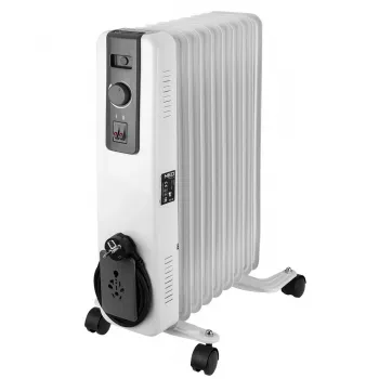 NEO TOOLS 90-152 radiador de aceite 2000W 9 aletas, blanco/gris