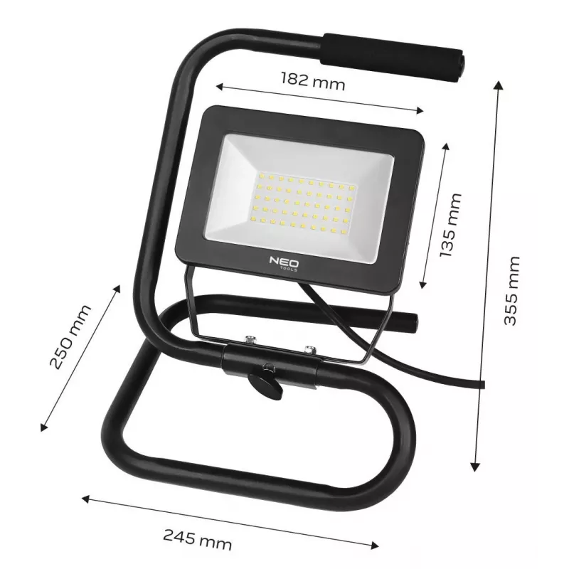 NEO TOOLS 99-063 Foco de trabajo LED COB 20W a batería 1800lm IP65 con powerbank