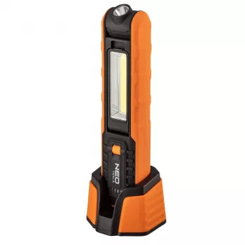 NEO TOOLS 99-065 Linterna LED 300 lm recargable Cree XPE negra