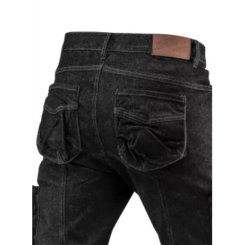 NEO TOOLS DENIM Pantalón de trabajo 5 bolsillos, negro, talla L