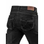 NEO TOOLS Pantalón de trabajo DENIM 5 bolsillos, negro, talla M