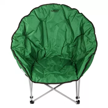 Silla de camping plegable NEO TOOLS 63-177 azul marino con reposabrazos y portavasos