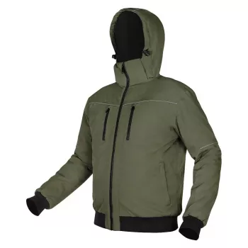 Chaqueta aislante con capucha NEO TOOLS OUTDOOR, verde, talla L