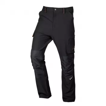 NEO TOOLS Mix&Match Pantalón de trabajo 4-way stretch, negro/naranja, talla L