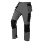 NEO TOOLS Mix&Match Pantalón de trabajo 4-way stretch con refuerzo Cordura, gris/negro, talla M