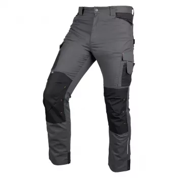 NEO TOOLS Mix&Match pantalón de trabajo de lona con refuerzos Cordura, gris-negro, talla XXXL