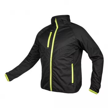 Chaqueta softshell NEO TOOLS Mix&Match negra/amarilla talla M - chaqueta de trabajo cortavientos e impermeable