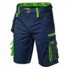 NEO TOOLS Shorts hombre de mezcla de algodón con elástico, XXXL, negro