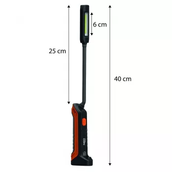 NEO TOOLS Linterna de inspección a batería 400 lm COB + linterna 99-102