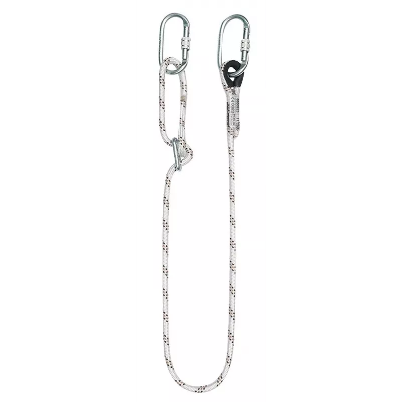 NEO TOOLS Set de seguridad con cable de seguridad – arnés PROTEKT P-01, cuerda kernmantel de 2m, mosquetón de acero, EN 361/354/363, CE 0082