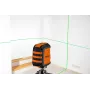 Nivel láser de líneas cruzadas NEO TOOLS TOP-75-106 con 2 rayos rojos, autonivelante, IP54, alcance 10 m, rosca de 1/4