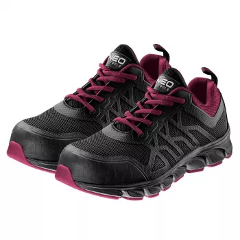 NEO TOOLS zapatos de seguridad mujer S1P SRC sin metal, talla 39, negro, certificado CE