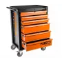 NEO Tools armario de taller, 6 cajones, carga total 280 kg, con cerradura, guías de cajones con rodamientos, protección antivuelco, 4 ruedas, acero