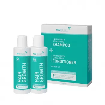 Kit de inicio de champú + acondicionador estimulante del crecimiento del cabello Neofolics 2x100ml