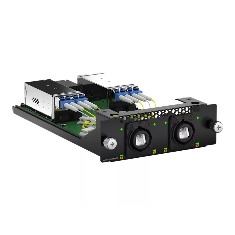 NETGEAR APM414SD Tarjeta de interfaz para M4350-16M4V con 2 conectores Neutrik opticalCON QUAD para 4 transceptores MMF