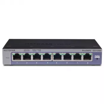 Netgear GS108E-400EUS Switch Gigabit Ethernet Plus de 8 puertos (Smart Managed Plus)
