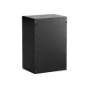 NETRACK 019-180-645-022 Armario de pared/colgado 19 pulgadas 18U 450mm puerta de cristal negro paneles laterales desmontables