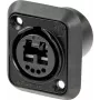 Neutrik NO2-4FDW-1-A conector de panel opticalCON DUO, LC-Duplex parte trasera, negro montaje en panel forma D