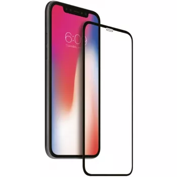 NEVOX NEVOGLASS 3D protector de pantalla de cristal templado para iPhone 14 Pro Max, transparente, con marco de instalación Easy App