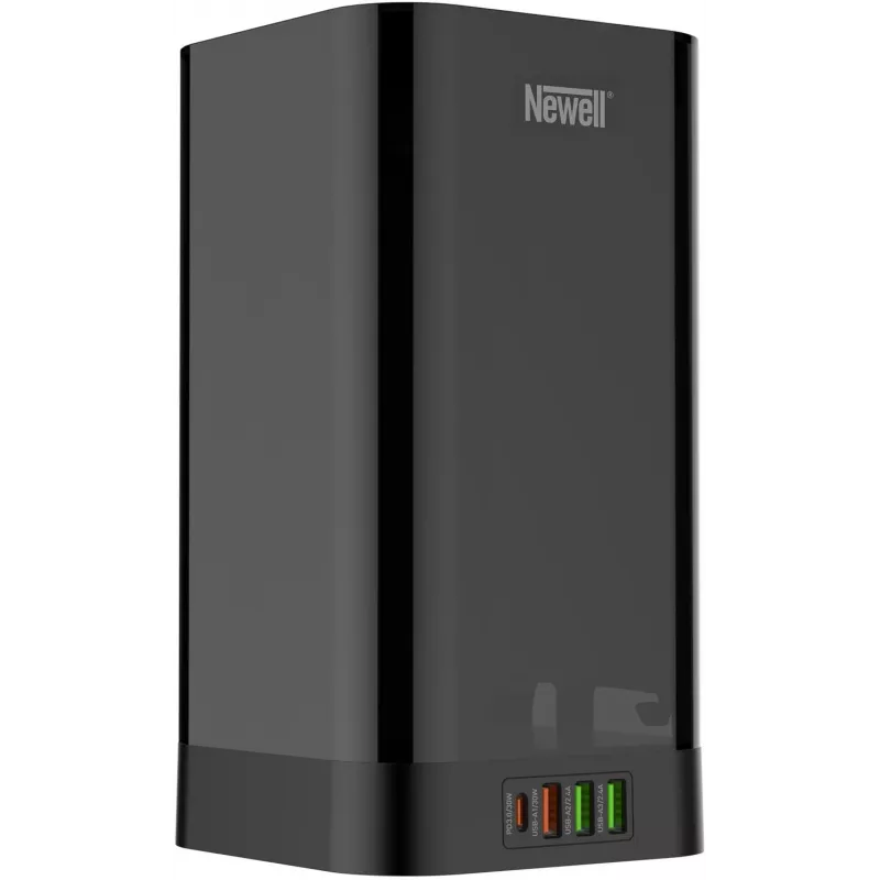 Estación de carga Newell GaN Power Cube 8en1 con cargador inalámbrico
