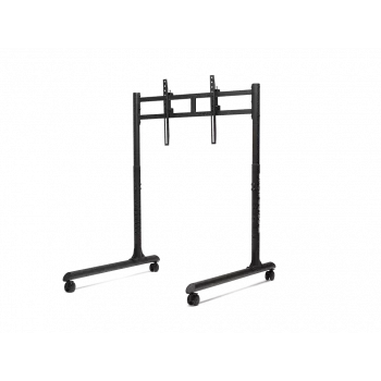 Next Level Racing Soporte de suelo - Soporte de monitor individual independiente con tubo redondo - Hasta 65
