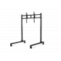 Next Level Racing Soporte de suelo - Soporte de monitor individual independiente con tubo redondo - Hasta 65 inch - Ajuste de altura, inclinación - Capacidad máxima 50 kg - negro