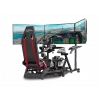 Next Level Racing Soporte de suelo para monitor individual con tubo redondo para hasta 3x43 pulgadas Altura ajustable Inclinación Capacidad máx. 50 kg Negro