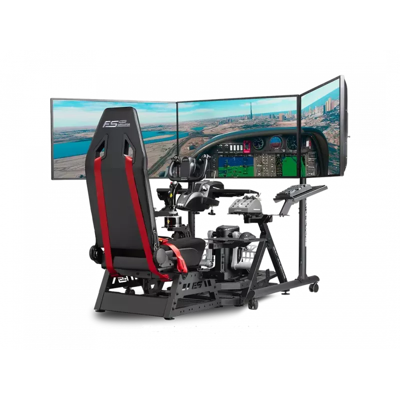 Next Level Racing Soporte de suelo para monitor individual con tubo redondo para hasta 3x43 pulgadas Altura ajustable Inclinación Capacidad máx. 50 kg Negro