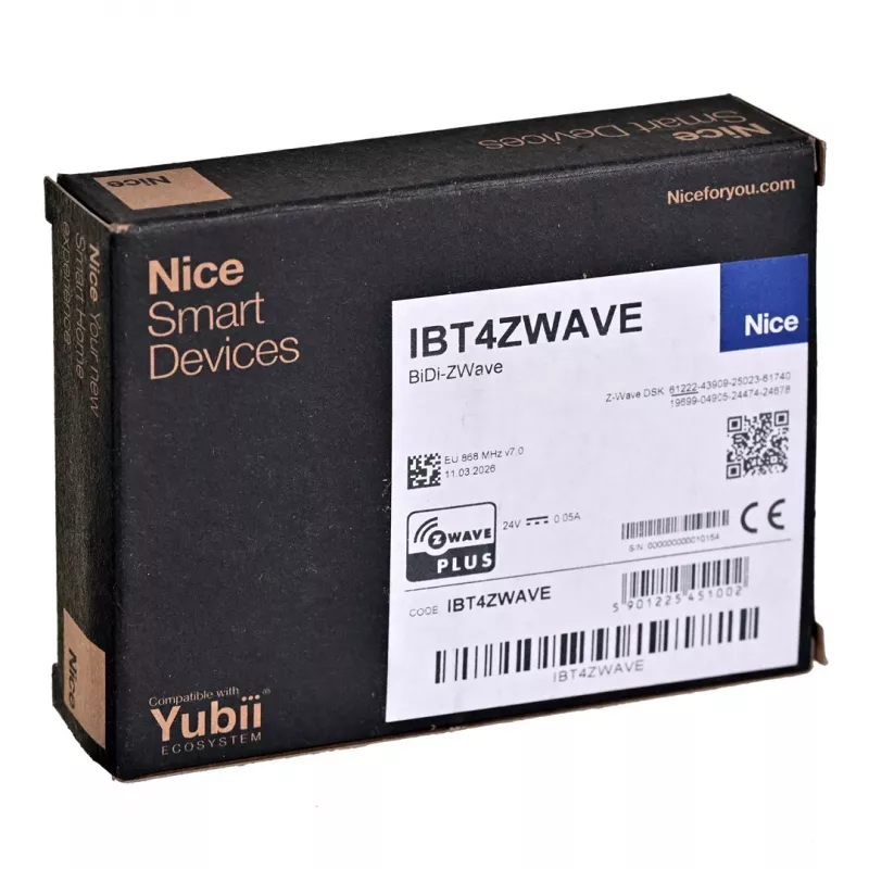 Nice BiDi Z-Wave botón inteligente (FGT4B-001 IBT4ZWAVE 868,4 MHz)