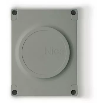 NICE MC424LR30 Central para motores de puerta 24V DC con receptor de radio integrado