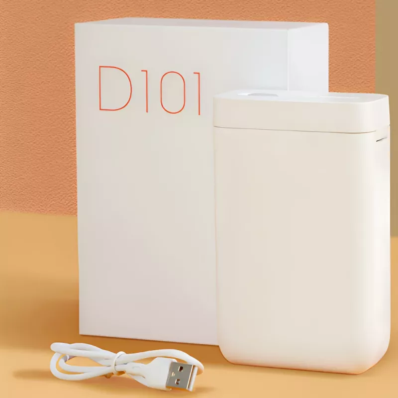 Niimbot D101 Impresora térmica portátil de etiquetas, 203 dpi, Bluetooth, Blanco