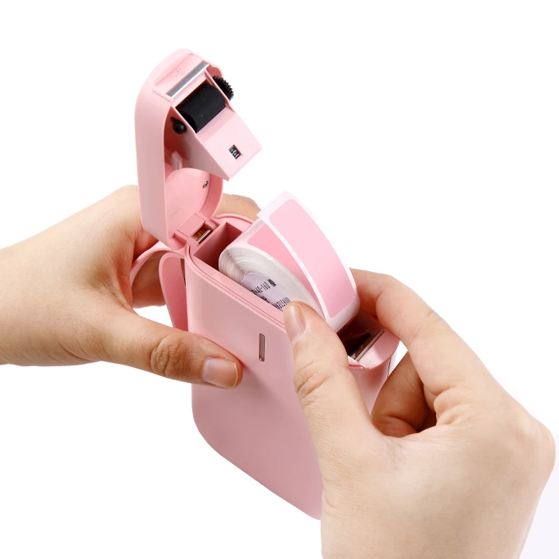 Impresora térmica portátil de etiquetas Niimbot D11, rosa