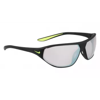 NIKE AEROSWIFTEDQ0 Gafas de sol deportivas unisex - Negro mate, gris tintado, lente de 65 mm