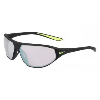 NIKE AEROSWIFTEDQ0 Gafas de sol deportivas unisex - Negro mate, gris tintado, lente de 65 mm