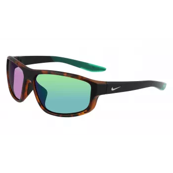 Nike Brazen Fuel MDJ Gafas de sol - montura negra, lente gris con espejo flash plateado