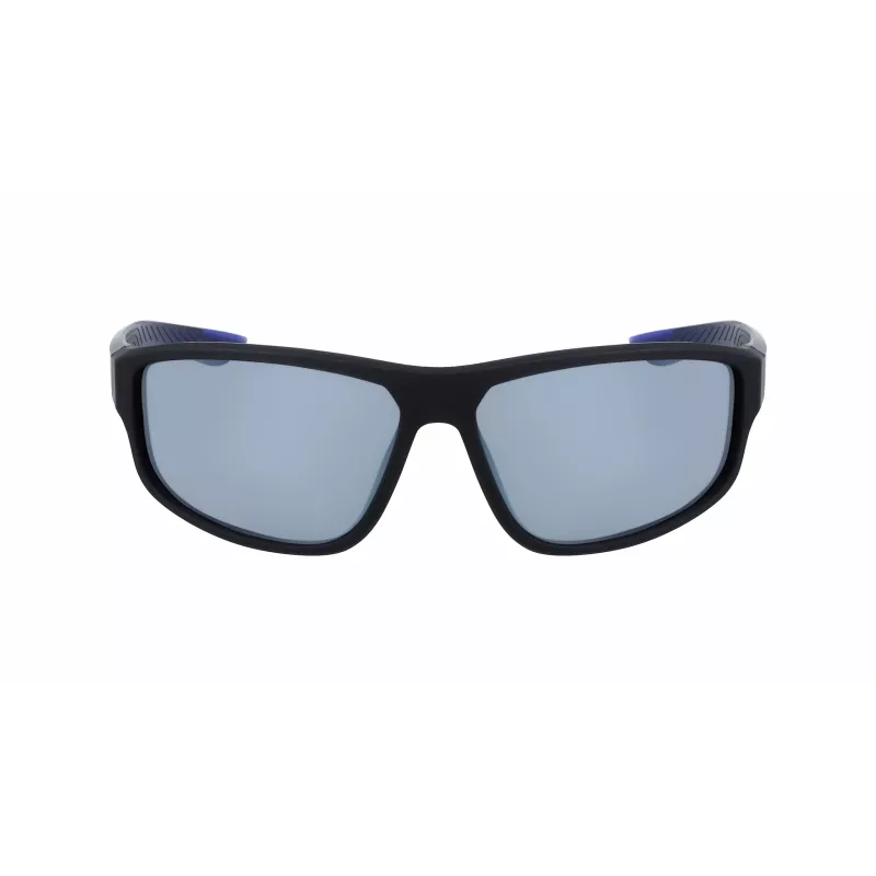 Gafas de sol de hombre NIKE Brazenfield - Montura negra mate, lentes de policarbonato grises, 62/14/130 mm