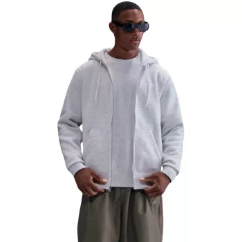 Sudadera con capucha y cremallera Nike Club BB FZ para hombre Gris FN3861 051 Talla L