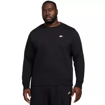 Nike Club Fleece sudadera con cuello redondo hombre negro 2XL