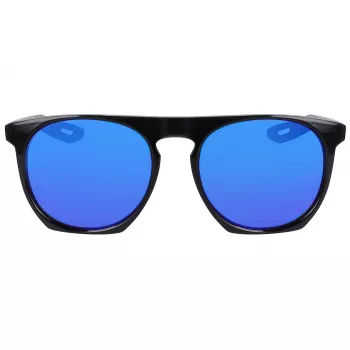 NIKE FLATSPOTXXIIM Gafas de sol unisex - Montura negra, lentes gris humo, 52/20/145 mm
