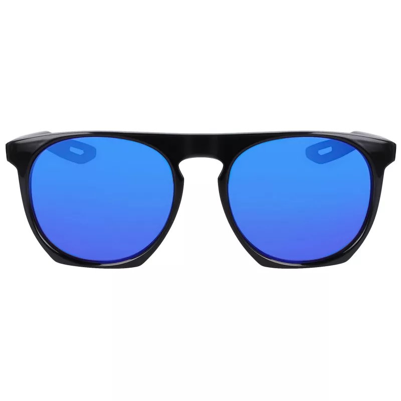 NIKE FLATSPOTXXIIM Gafas de sol unisex - Montura negra, lentes gris humo, 52/20/145 mm