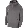 Nike Park 20 Sudadera con capucha y cremallera completa polar gris oscuro jaspeado/negro CW6891 071