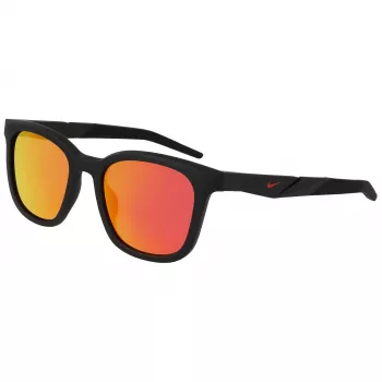 NIKE gafas de sol unisex Radeon - 52/20/145 mm - montura negra mate, lentes gris humo