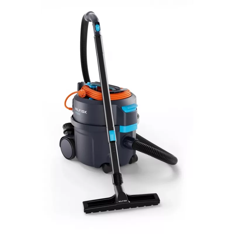 Nilfisk 107421157 Aspirador en seco de plástico reciclado, 800 W, 10 L, 69 dB, cable de 10 m